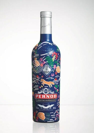 ペルノ アブサン×メゾン キツネ」限定ボトル、世界で1805本発売 写真3
