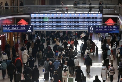 中国の鉄道、春節前の切符販売が159％増に
