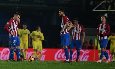 守備乱れたアトレティコ、ビジャレアルに完敗で6位に後退