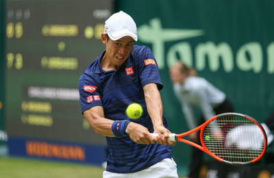 錦織が2回戦へ、ベルダスコにフルセット勝ち ゲリー・ウェバーOP