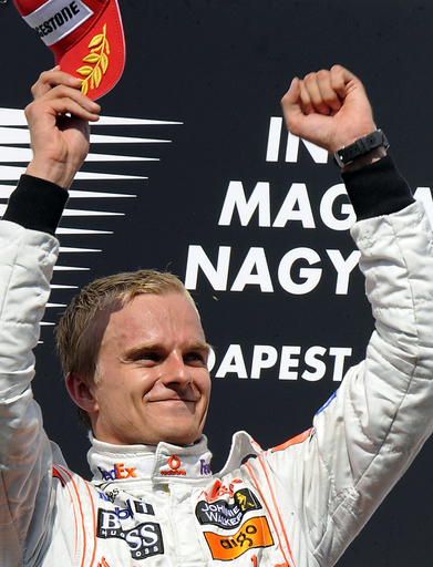 コバライネン ハンガリーGPでF1初優勝を飾る