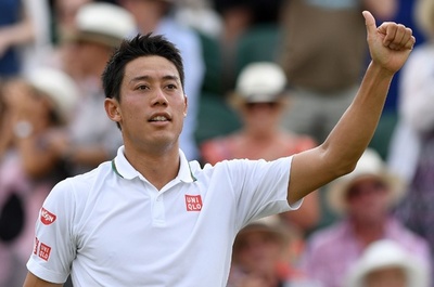 錦織がウィンブルドン8強入り、日本勢では松岡氏以来23年ぶり