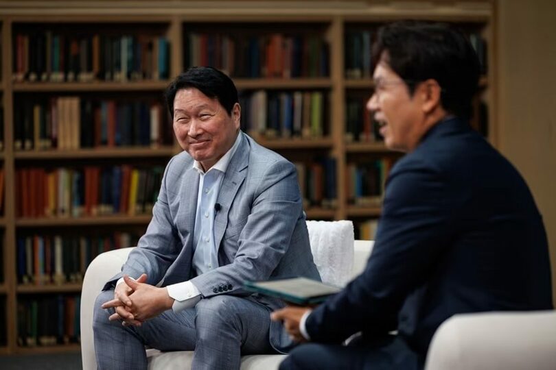 チェ・テウォン（崔泰源）SKグループ会長兼韓国高等教育財団理事長(c)news1