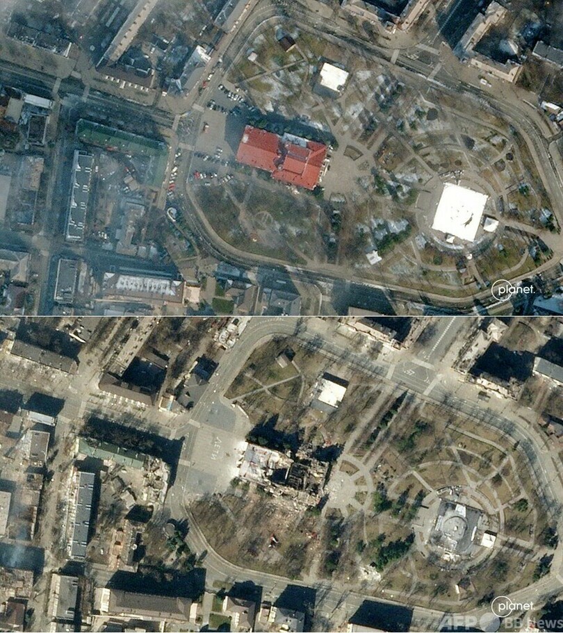 空爆されたマリウポリの劇場、死者300人か 市当局