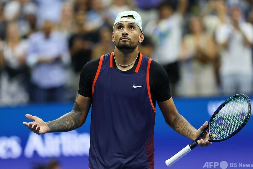 キリオス、前年覇者メドベージェフ撃破 初の全米OP8強入り