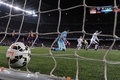 14-15スペイン1部リーグ第28節、FCバルセロナ対レアル・マドリード。同点ゴールを決めて喜ぶレアル・マドリードのクリスティアーノ・ロナウド（2015年3月22日撮影）。(c)AFP/JOSEP LAGO