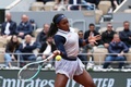 全仏オープンテニス、女子シングルス3回戦。リターンを打つココ・ガウフ（2024年5月31日撮影）。(c)ALAIN JOCARD / AFP