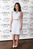 米ニューヨークで開催された仏化粧品大手ロレアル（L&apos;Oreal）と女優のオリヴィア・マン（Olivia Munn）が主催する美容界を画期的に改革した女性に贈る「The L&apos;Oreal USA Women In Digital &quot;NEXT&quot; Generation Awards Ceremony」の授賞式に登場した女優のオリヴィア・マン（Olivia Munn、2013年7月17日撮影）。（c）AFP/Getty Images/Neilson Barnard