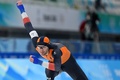 北京冬季五輪、スピードスケート男子1000メートル。レースに臨むオランダのトマス・クロル（2022年2月18日撮影）。(c)WANG Zhao / AFP