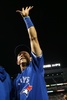 15MLB、ボルティモア・オリオールズ対トロント・ブルージェイズ。チームの地区優勝を喜ぶトロント・ブルージェイズの川崎宗則（2015年9月30日撮影）。(c)AFP/Getty Images/Patrick Smith