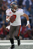 27本中19本のパスを成功させ201ヤードを獲得したバッカニアーズのQBジェフ・ガルシア（%%Jeff Garcia%%）。(c)AFP/Getty Images Otto Greule Jr