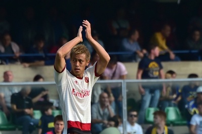 本田、得点ランキングでテベスとカジェホンに並び首位タイ