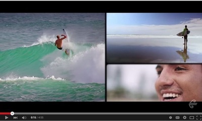 プロサーファーが説明する機内安全ビデオ、NZ航空