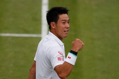 錦織が2年連続のウィンブルドン8強入り、フェデラーとの大一番へ