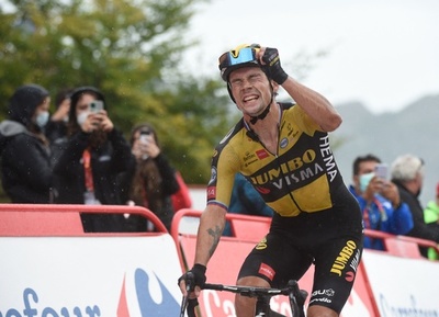 【今日のブエルタ】ログリッチ独走で第17S制す、総合首位奪還