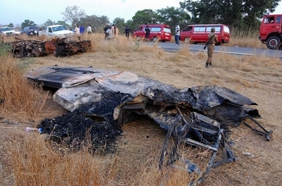 ブルキナファソ最悪の衝突炎上事故、66人死亡
