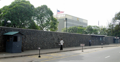 スリランカの米国大使館、水道違法使用で罰金30万円