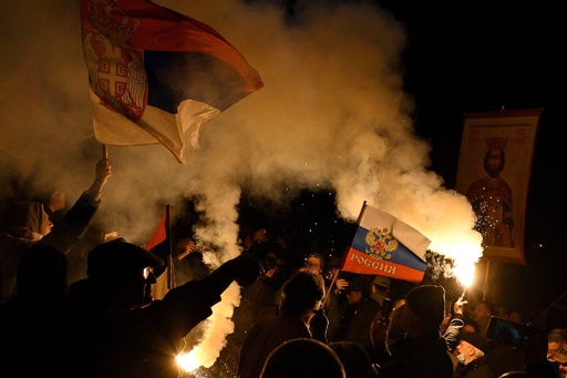 セルビアでウクライナ侵攻支持集会 ロシア人は永遠の同志 写真14枚 国際ニュース Afpbb News