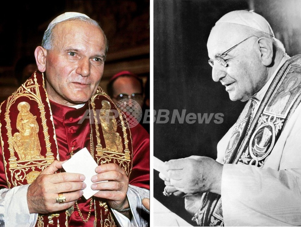 ローマ法王2人 来年4月に異例の 聖人 同時認定 写真1枚 国際ニュース Afpbb News