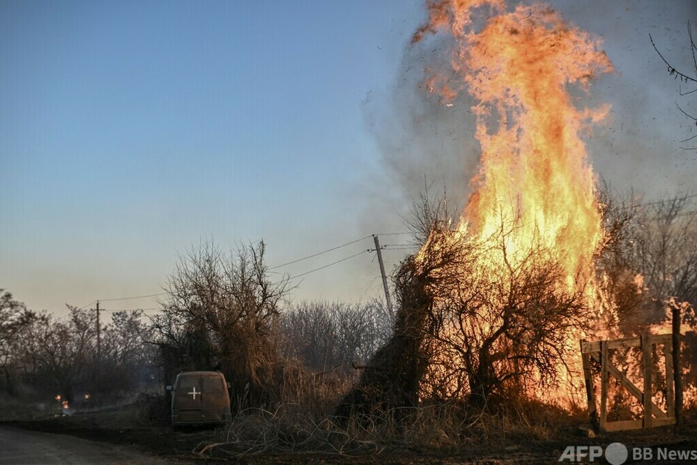 [B! Russia] ウクライナ激戦地でロシア側が白リン弾使用か AFP取材班が目撃