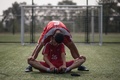 北朝鮮のサッカーアカデミー、平壌国際蹴球学校で練習に臨むU-14の生徒たち（2016年9月22日撮影）。(c)AFP/Ed Jones