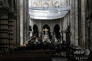ノートルダム再建寄付金1000億円超、大半まだ受け取れず パリ大司教