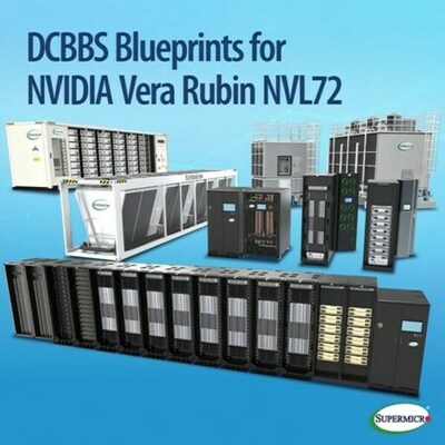 Supermicro （スーパーマイクロ）、最大１GW対応のNVIDIA Vera Rubin、HGX Rubin 向けDCBBS Blueprintsを発表