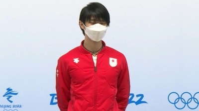 羽生、五輪再挑戦も否定せず 北京大会終え会見