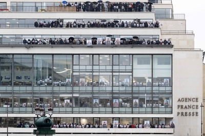 【今日の1枚】紛争地のジャーナリストを思う フランス