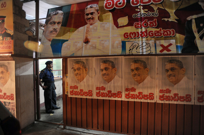 スリランカ軍、前参謀長を逮捕 前月の大統領選で敗北