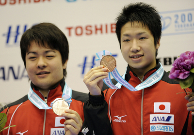 水谷／岸川組 準決勝で敗れ銅メダル、世界卓球