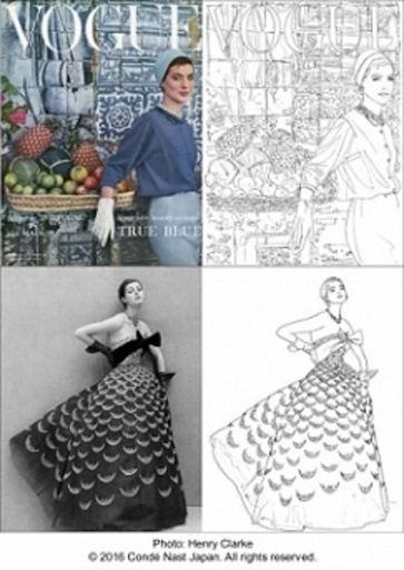 『VOGUE』のファッション写真が「ぬり絵」で蘇る　インスタグラムで初のユーザー参加型キャンペーンもスタート