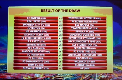 ユベントスは再びトルコ勢と対戦、EL決勝T1回戦組み合わせ