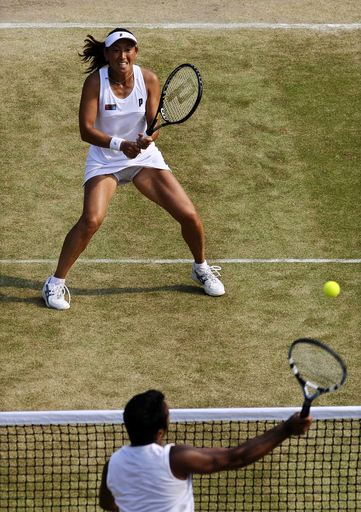 杉山／サ組 ブラック／パエス組に敗れる、ウィンブルドン選手権