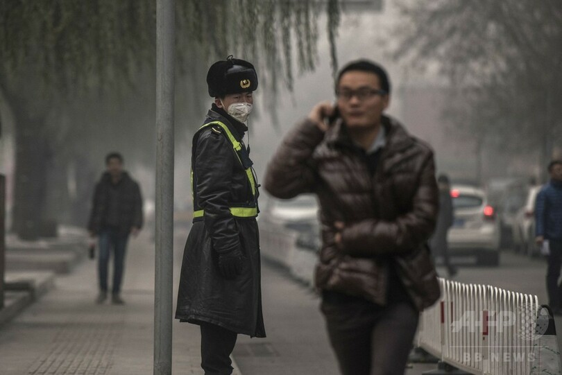 中国北部の大気汚染、危険レベルに PM2.5が基準の22倍