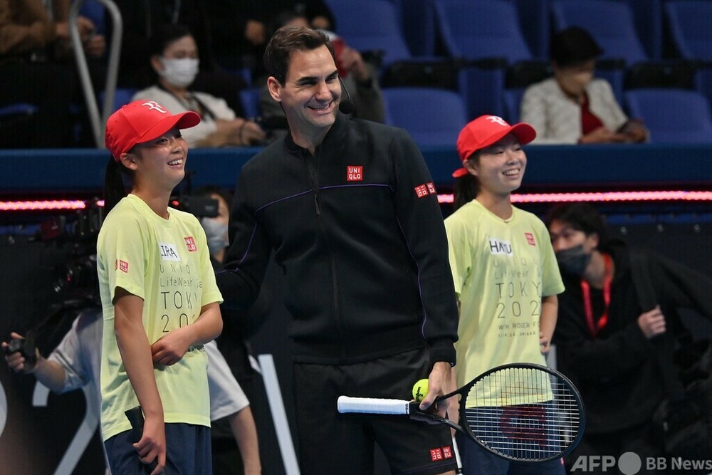 フェデラー氏 錦織らと都内でイベント 子どもにテニス教室 写真22枚 国際ニュース Afpbb News