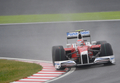09F1第15戦日本GP（%%Japanese Grand Prix 2009%%）フリー走行2回目。5周を走行し12番手となるベストラップ1分49秒054を記録したトヨタ（%%Toyota%%）の小林可夢偉（%%Kamui Kobayashi%%）。（2009年10月2日撮影）(c)AFP/TOSHIFUMI KITAMURA