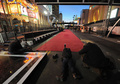 24日に開催される第85回アカデミー賞（Academy Awards）授賞式を目前に控え、会場となるドルビー・シアター（Dolby Theatre）周辺では準備が着々と進んでいる。（2013年2月20日撮影）(c)AFP/JOE KLAMAR