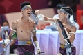 第32回東南アジア競技大会、ボッカタオの競技に臨むミャンマーの選手（2023年5月8日撮影）。(c)TANG CHHIN Sothy/ AFP