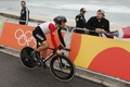 リオデジャネイロ五輪、自転車男子個人タイムトライアル。レースに臨むファビアン・カンチェラーラ（2016年8月10日撮影）。(c)AFP/Adrian DENNIS