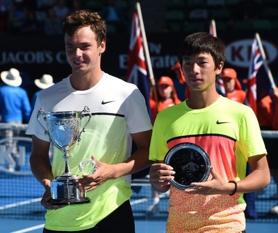 ロシアのサフィウリンがジュニア男子の部で優勝、全豪オープン