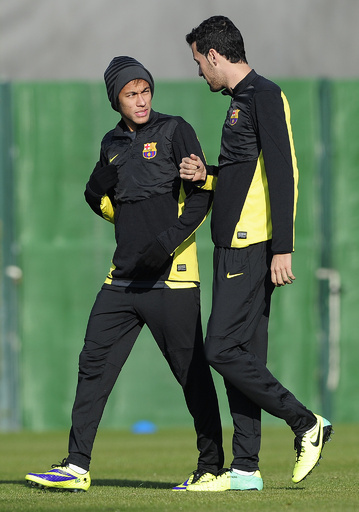 セルティック戦を控えるFCバルセロナが最終調整、欧州CL