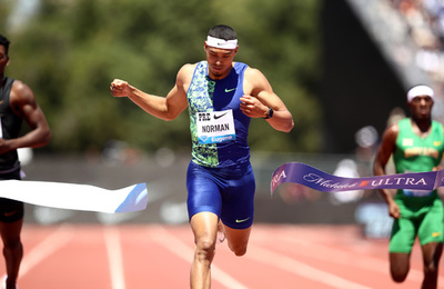 ノーマンが100m9秒86をマーク、今季世界最速