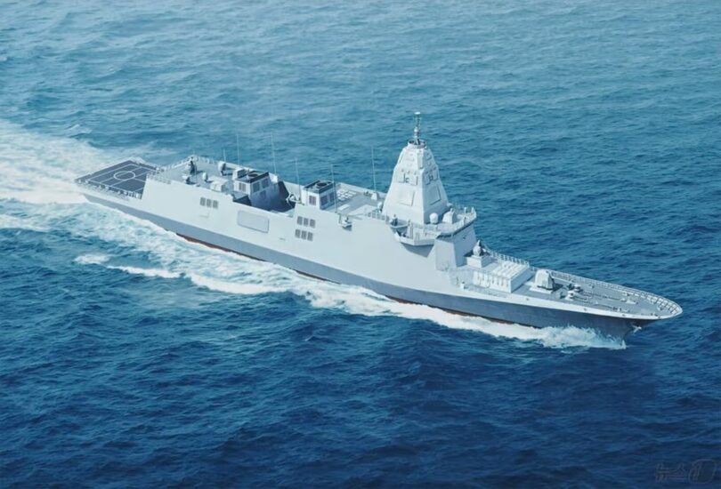 韓国型次期駆逐艦（KDDX）の完成予想図＝HD現代重工業(c)news1
