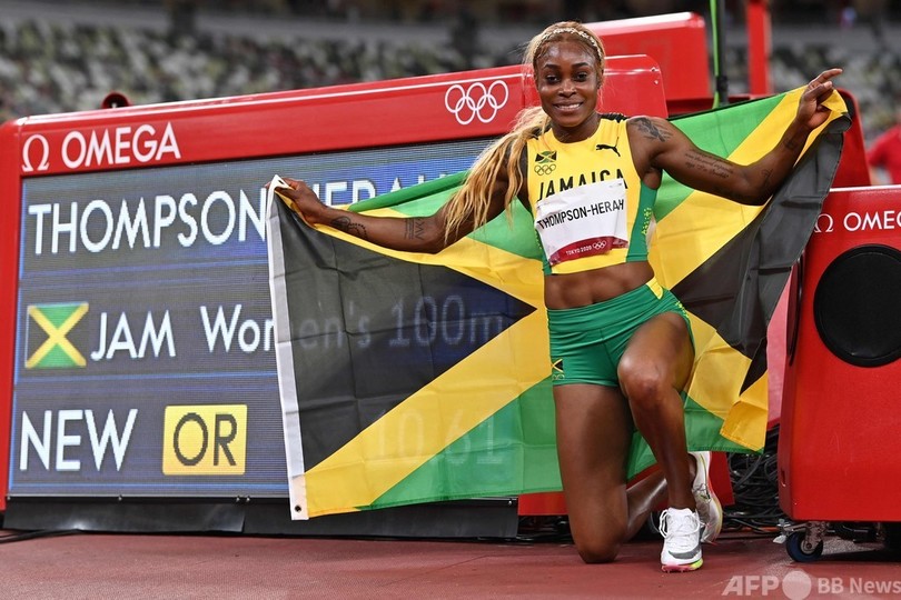 トンプソンヘラが女子100m連覇 ジャマイカ勢メダル独占 写真8枚 国際ニュース Afpbb News