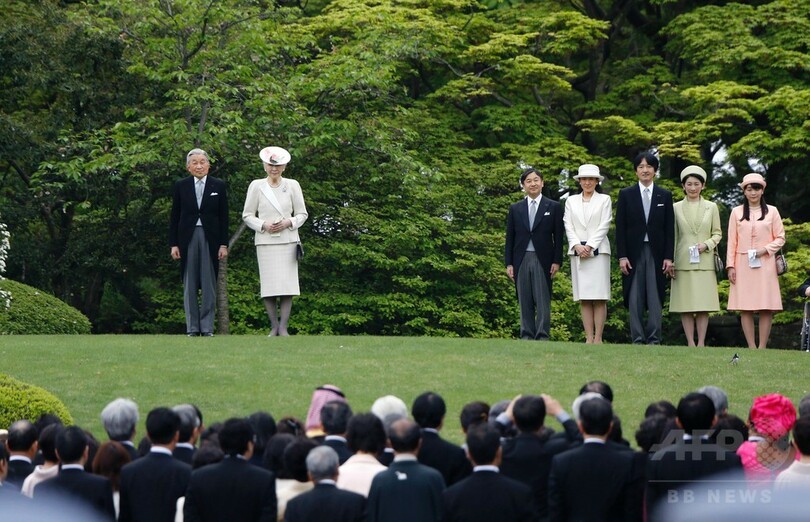 赤坂御苑で春の園遊会