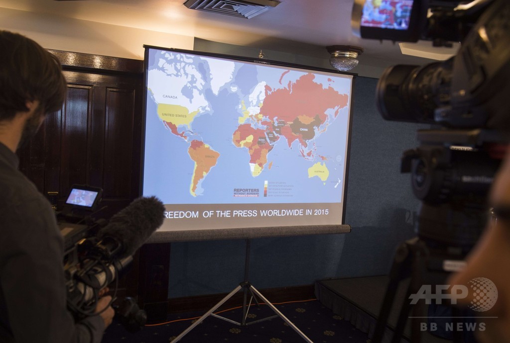 国際ニュース：AFPBB News「報道の自由」は世界で大きく低下、日本は61位に後退
