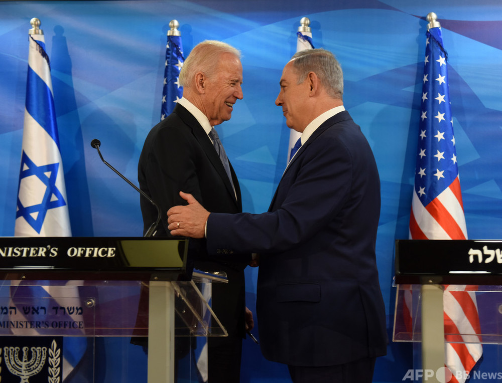 ネタニヤフ首相がバイデン氏に祝辞「イスラエルの素晴らしい友人」