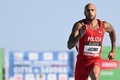 伊サボナで行われた競技会で、男子100メートル決勝に臨むラモントマルチェル・ヤコブス（2022年5月18日撮影）。(c)Marco BERTORELLO / AFP