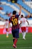 13-14スペイン1部リーグは28日、第7節の試合が行われ、FCバルセロナ（FC Barcelona）は2-0でアルメリア（UD Almeria）を下した。

前半21分に先制点を挙げ喜ぶFCバルセロナのリオネル・メッシ（Lionel Messi、2013年9月28日撮影）。(c)AFP/JORGE GUERRERO